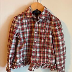Polo by Ralph Lauren 4T Red Plaid Shirt
